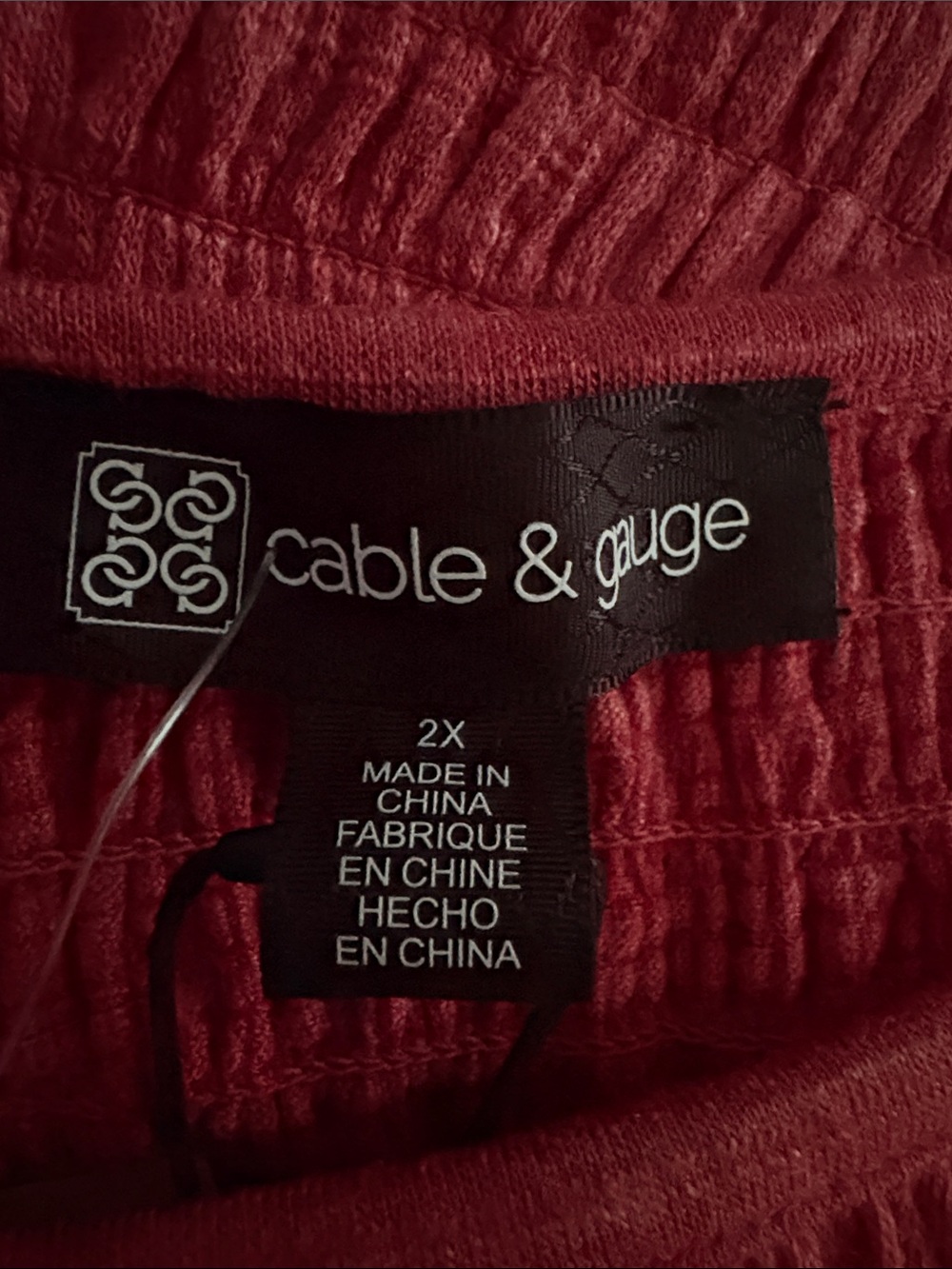 Cable & Gauge Smocked Peplum Top - Picture 4 of 7